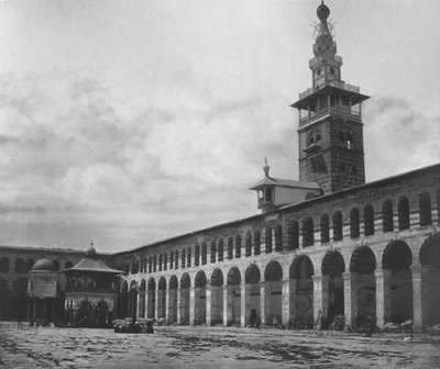 Exterior view, Umayyad Mosque, Damascus, Syria by Francis Bedford